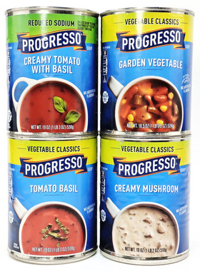 美国蔬菜浓汤番茄罗勒速食汤扁豆汤西餐加热即食汤PROGRESSO SOUP