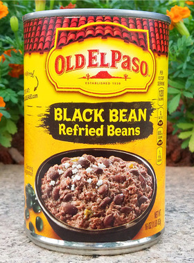 墨西哥煎豆泥炒黑豆酱黑豆茸即食罐头BLACK BEAN REFRIED BEANS
