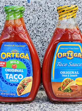 墨西哥玉米壳饼调味酱香辣塔可酱玉米片蘸酱料ORTEGA TACO SAUCE