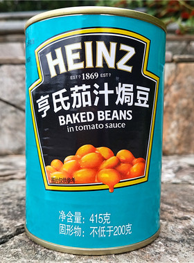415g亨氏茄汁焗豆番茄汁罐头西式早餐沙拉配菜HEINZ BAKED BEANS