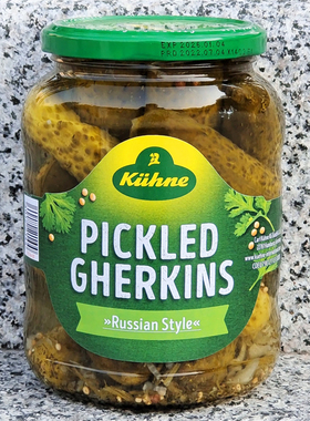670g德国冠利俄式酸青瓜KUHNE PICKLED GHERKINS RUSSIAN STYLE
