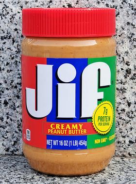 美国积富柔滑型花生酱饼干酱面包涂抹酱JIF CREAMY PEANUT BUTTER