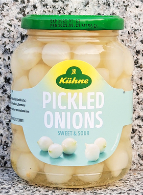 德国冠利鸡尾洋葱罐头珍珠形醋浸酸甜洋葱KUHNE PICKLED ONIONS
