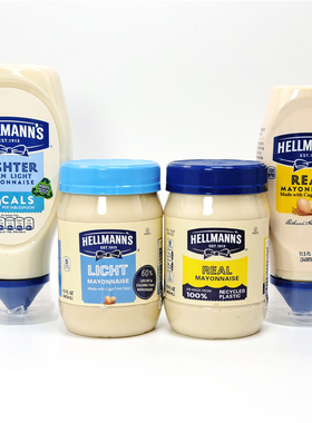 好乐门纯正蛋黄酱面包寿司沙拉调味酱HELLMANNS LIGHT MAYONNAISE