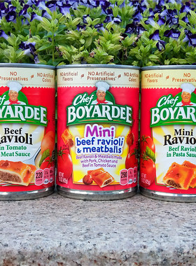 美国方便速食肉丸馄饨牛肉云吞罐头CHEF BOYARDEE BEEF RAVIOLI