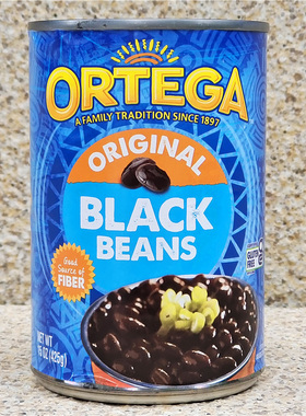 美国整粒原味黑豆罐头拌沙拉配菜即食代餐ORIGINAL BLACK BEANS