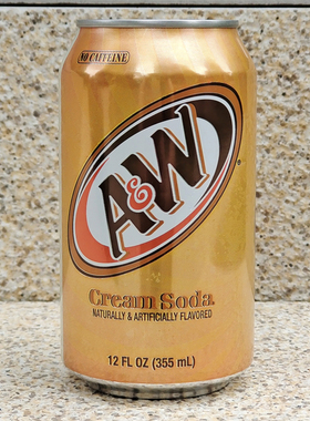 奶油苏打水碳酸饮料美国原装进口汽水饮用水气泡水AW CREAM SODA