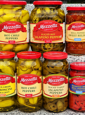 特辣墨西哥辣椒圈整条酸辣椒泡椒罐头MEZZETTA JALAPENO PEPPERS