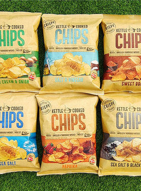 丹麦进口恩美斯酸奶油洋葱薯片追剧休闲零食KETTLE COOKED CHIPS
