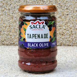 意大利萨克拉黑橄榄酱早餐面包黑橄榄涂抹酱BLACK OLIVE TAPENADE