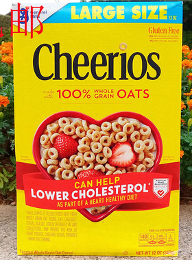 晶磨原味麦圈全麦燕麦圈麦片CHEERIOS WHOLE GRAIN OATS CEREAL