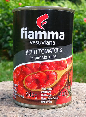 火山披萨碎番茄罐头拌面番茄碎FIAMMA VESUVIANA DICED TOMATOES