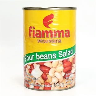 四种豆沙拉配料芸豆鹰嘴豆黄豆白豆混合即食罐头FOUR BEANS SALAD