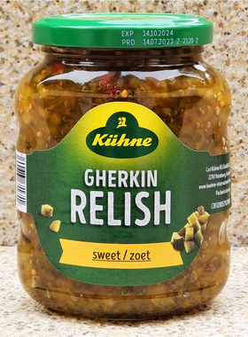 冠利酸甜青瓜蓉调味酱热狗汉堡酱烤牛肉佐料KUHNE GHERKIN RELISH