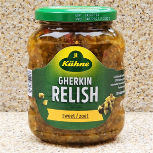 冠利酸甜青瓜蓉调味酱热狗汉堡酱烤牛肉佐料KUHNE RELISH GHERKIN