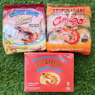 印尼正宗虾片油炸大虾片木薯淀粉制品INDONESIA SHRIMP CRACKERS