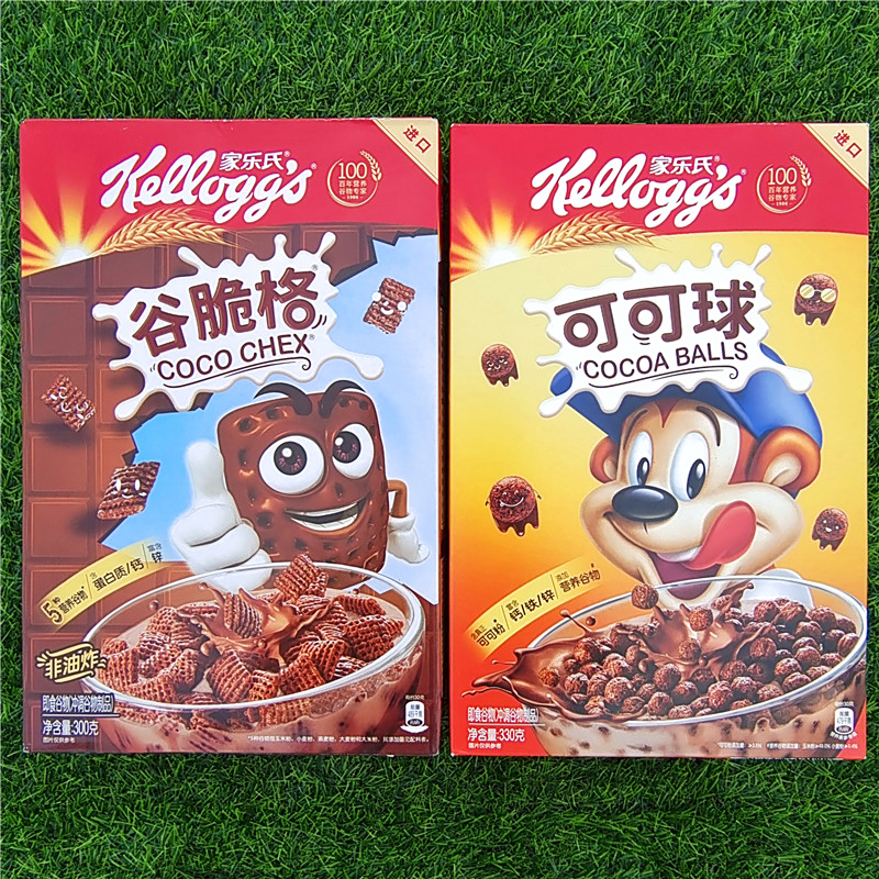 家乐氏谷脆格ballchex早餐麦片