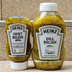 美国亨氏酸甜青瓜蓉酸黄瓜酱汉堡酱三明治酱料HEINZ DILL RELISH