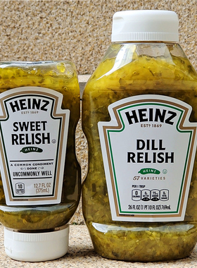 美国亨氏酸甜青瓜蓉酸黄瓜酱汉堡酱三明治酱料HEINZ DILL RELISH