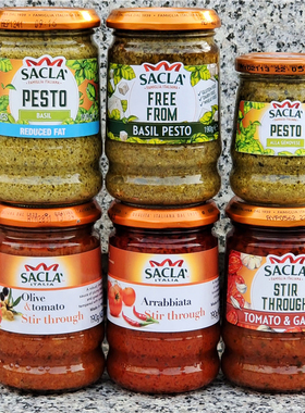萨克拉橄榄西红柿意粉酱罗勒派斯托意大利面酱SACLA BASIL PESTO