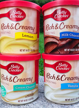 美国贝蒂妙厨蛋糕涂抹层烘焙用翻糖蛋糕霜BETTY CROCKER FROSTING