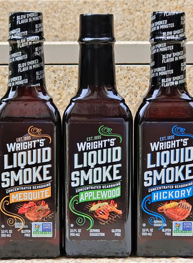 烟熏风味调味汁熏肉烟水烤肉烟熏液烧烤腌料WRIGHTS LIQUID SMOKE