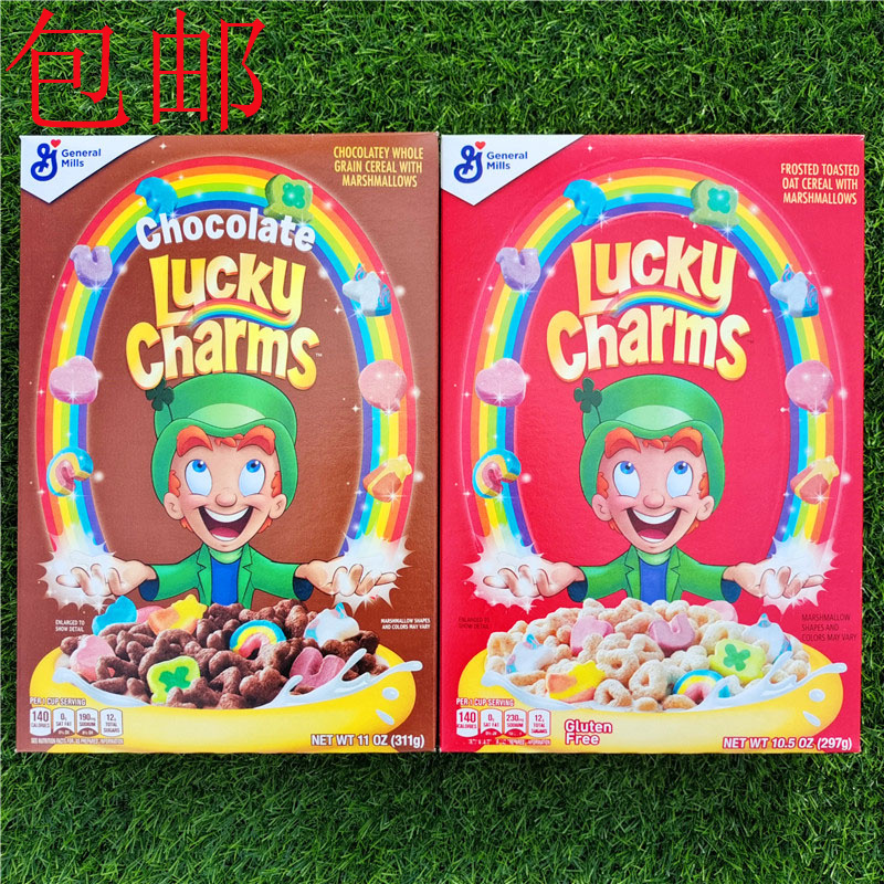 幸运魔法棉花糖燕麦圈儿童即食早餐谷物麦片LUCKY CHARMS CEREAL 咖啡/麦片/冲饮 水果/坚果混合麦片 原图主图