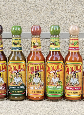墨西哥辣椒酱西餐调味酱烟熏红辣椒汁CHOLULA MEXICO HOT SAUCE