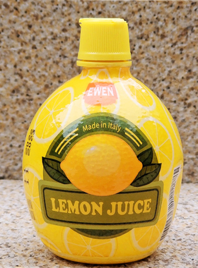 意大利柠檬汁复原果汁鱼肉去腥饮料沙拉调味品EWEN LEMON JUICE