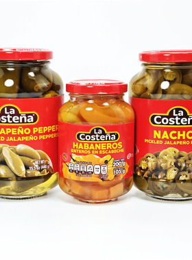 哈雷派尼墨西哥风味圆切片酸辣椒圈LA COSTENA JALAPENO PEPPERS