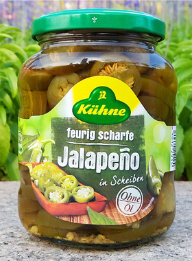 冠利辣椒圈酸辣泡辣椒切圈片KUHNE DELI-SLICED JALAPENO PEPPERS