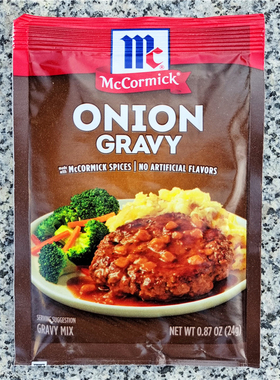 24g美国味好美洋葱肉汁调味粉小包无味精酱汁调料ONION GRAVY MIX