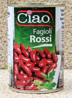 红腰豆罐头即食红芸豆罐西餐沙拉烘焙原料CIAO RED KIDNEY BEANS
