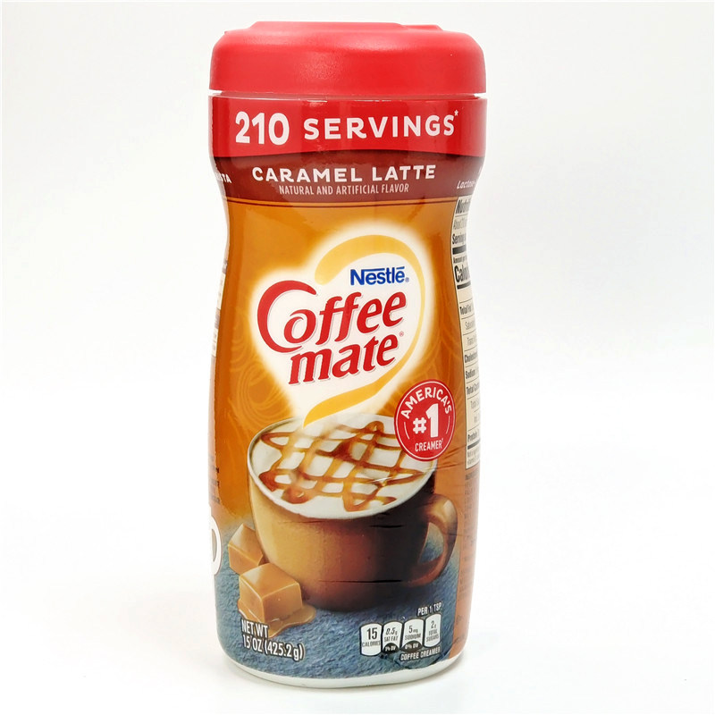 雀巢焦糖拿铁风味咖啡伴侣香滑植脂末coffee mate caramel latte