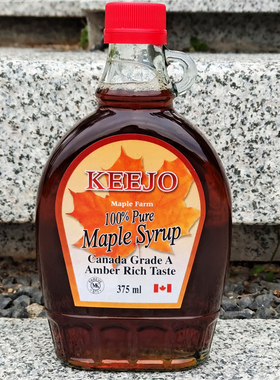 大瓶枫蜜柯金偶枫糖浆加拿大枫叶槭树枫树糖浆CANADA MAPLE SYRUP