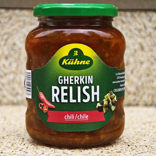 德国冠利辣味青瓜蓉酱辣椒腌黄瓜酱菜汉堡酱GHERKIN CHILI RELISH