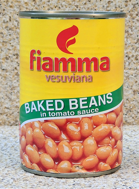 400g意大利进口火山茄汁焗豆罐头已熟黄豆即食FIAMMA BAKED BEANS