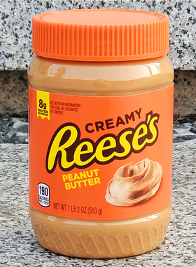 美国柔滑花生酱面包涂抹酱饼干蘸酱REESES CREAMY PEANUT BUTTER