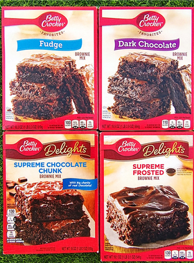 布朗尼软巧克力蛋糕粉制作用粉BETTY CROCKER FUDGE BROWNIE MIX