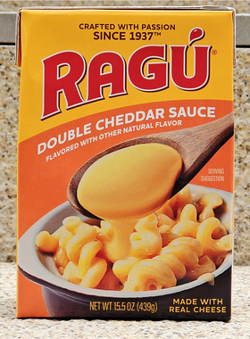 乐鲜双重车达奶酪酱沙拉酱芝士意粉酱汉堡酱RAGU DOUBLE CHEDDAR