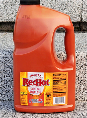 3.78L大桶美国弗兰克斯水牛城香辣鸡翅酱汁FRANKS REDHOT BUFFALO