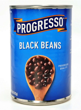 425g美国速食黑豆罐头蔬菜沙拉即食黑芸豆PROGRESSO BLACK BEANS