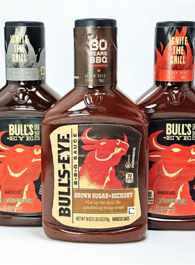 核桃木烟熏烧烤酱烤肉酱刷料家用BULLS EYE SMOKE BARBECUE SAUCE