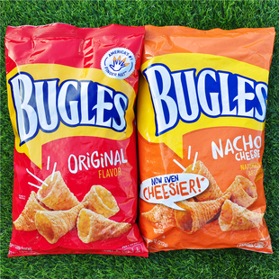 SNACKS CORN CRISPY 喇叭形状原味玉米妙脆角香脆进口零食BUGLES