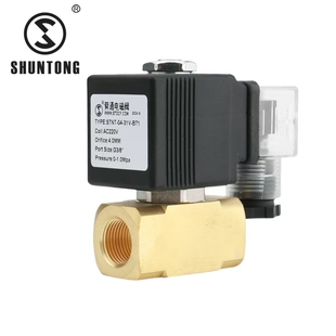 STNT-04-31V-B71 舜通电磁阀AC220V4mmG3/8黄铜螺纹直动电磁阀