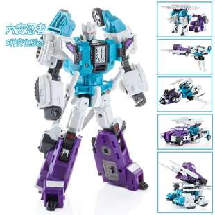 金宝变形玩具G1六面兽 六阶战士机器人男孩模型手办 六变忍者参谋