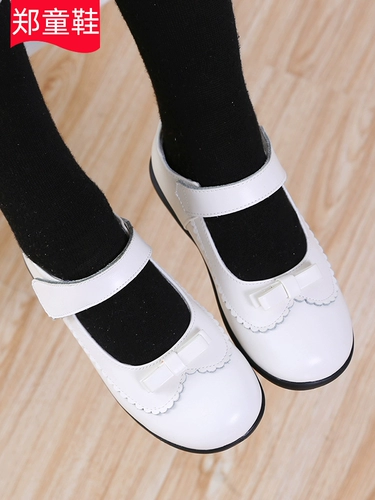 Детская обувь для кожаной обуви для принцессы, из натуральной кожи, в корейском стиле