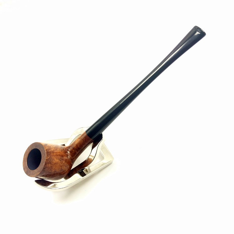 新手入门进口石楠木烟斗阅读斗长柄烟杆手工直式烟丝斗老式烟枪袋