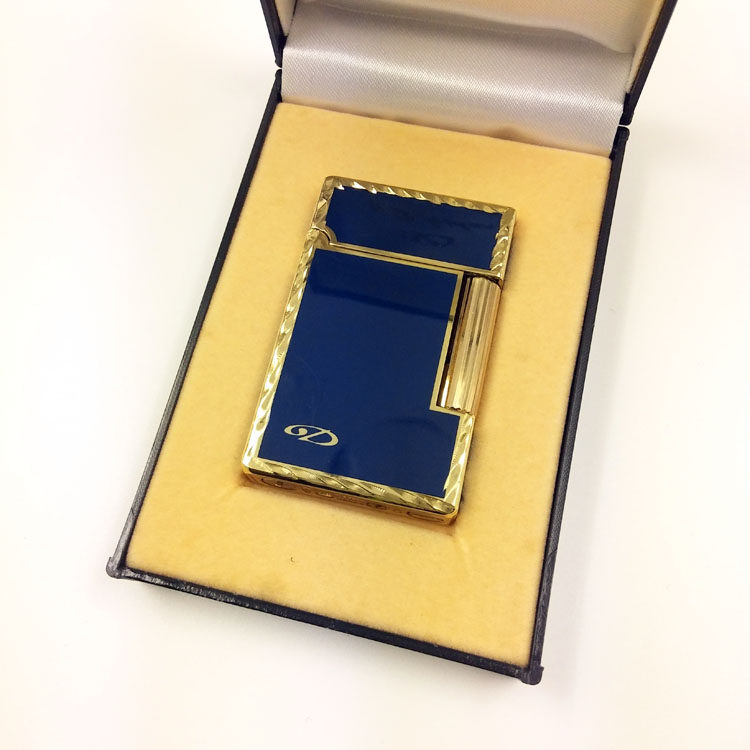 简约绅士原装正品朗声打火机纯铜侧滑轮点烟器男士超薄个性礼品