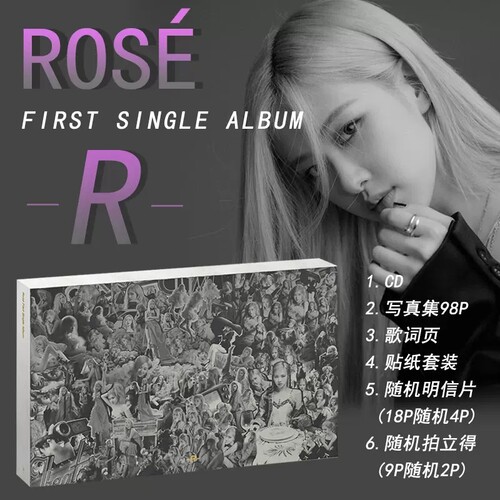 正版现货朴彩英个人专辑 ROSE R CD光盘+写真集+歌词+贴纸